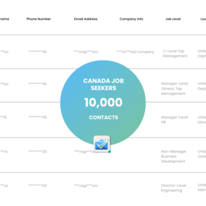 Canada Job Seekers Email List